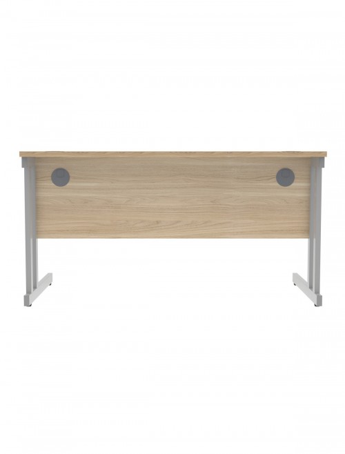 Office Desks TC Core Straight Desk Canadian Oak 1400x800mm CORE1480DUOK - enlarged view