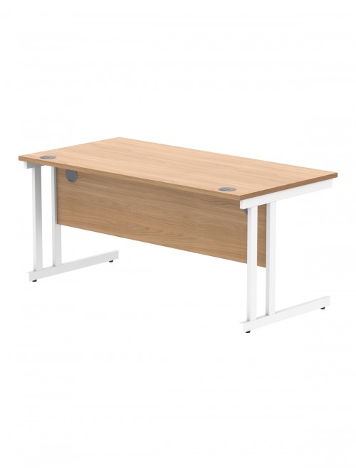 Office Desks TC Core Straight Desk Norwegian Beech 1600x800mm CORE1680DUBCH - enlarged view