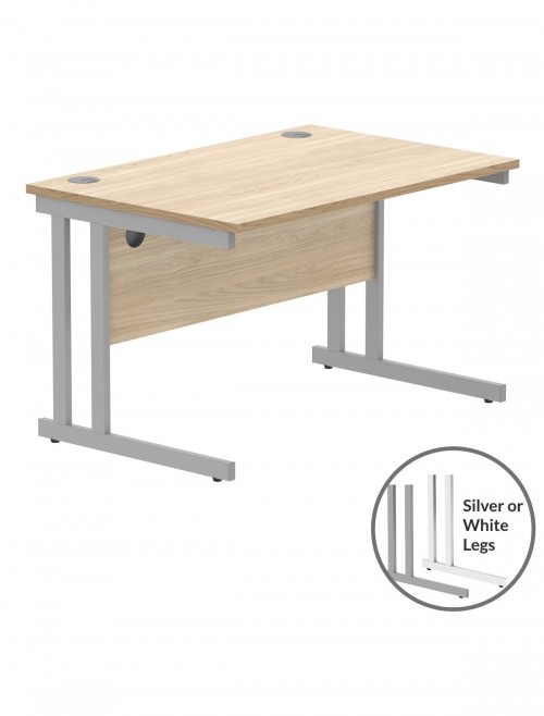 Office Desks TC Core Straight Desk Canadian Oak 1200x800mm CORE1280DUOK