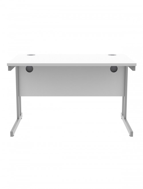 Office Desks TC Core Straight Desk Arctic White 1200x800mm CORE1280DUWHT - enlarged view