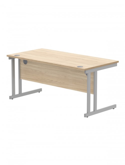 Office Desks TC Core Straight Desk Canadian Oak 1600x800mm CORE1680DUOK - enlarged view