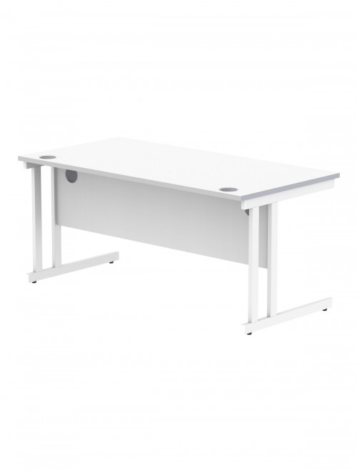 Office Desks TC Core Straight Desk Arctic White 1600x800mm CORE1680DUWHT - enlarged view