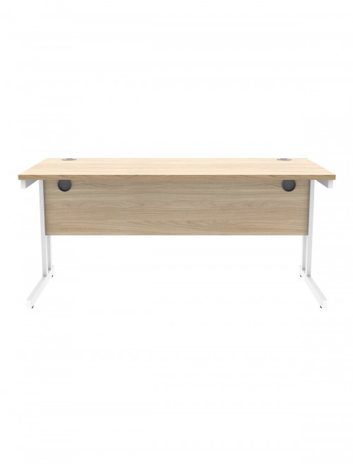 Office Desks TC Core Straight Desk Canadian Oak 1600x800mm CORE1680DUOK - enlarged view