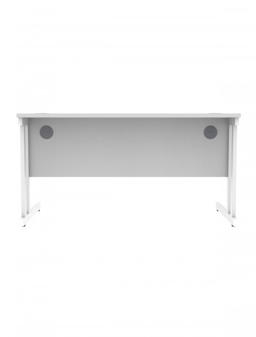 Office Desks TC Core Straight Desk Arctic White 1400x800mm CORE1480DUWHT - enlarged view