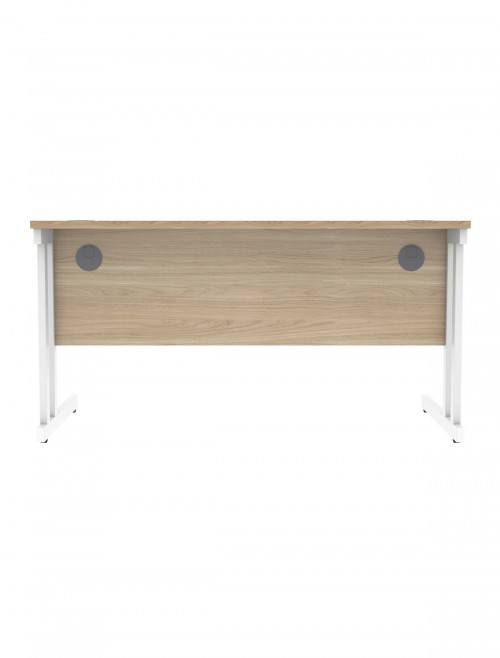 Office Desks TC Core Straight Desk Canadian Oak 1400x800mm CORE1480DUOK - enlarged view