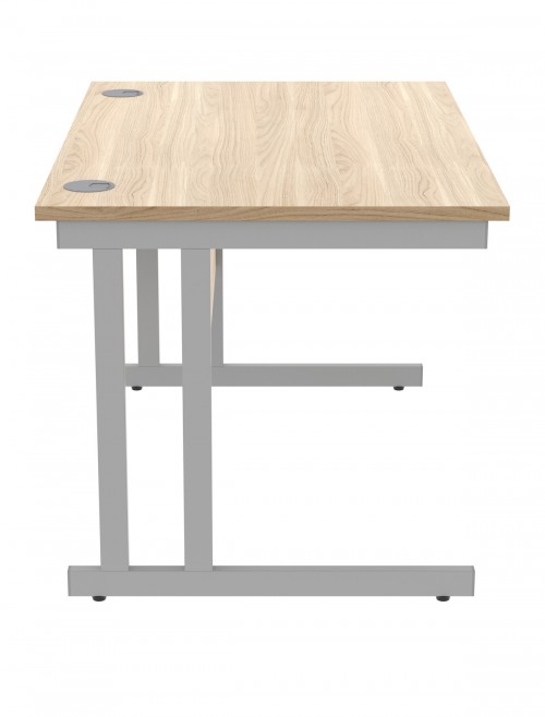 Office Desks TC Core Straight Desk Canadian Oak 1200x800mm CORE1280DUOK - enlarged view