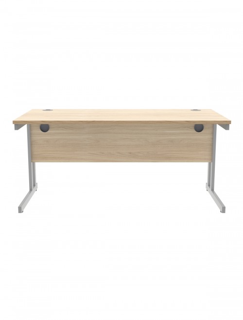 Office Desks TC Core Straight Desk Canadian Oak 1600x800mm CORE1680DUOK - enlarged view