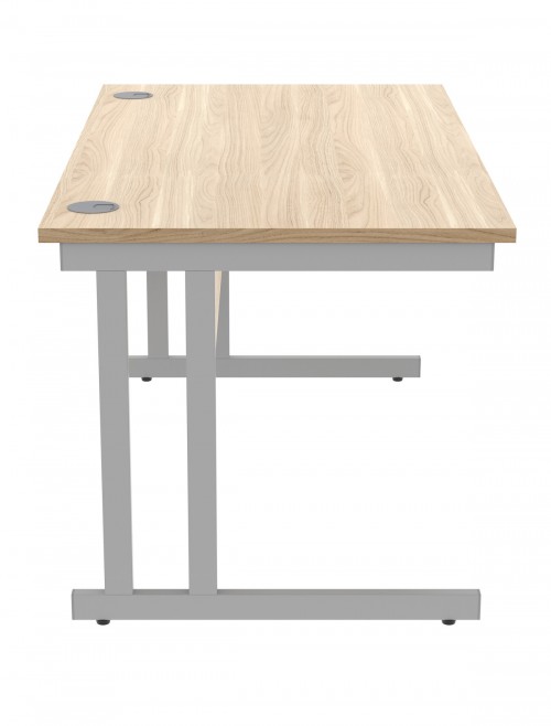 Office Desks TC Core Straight Desk Canadian Oak 1400x800mm CORE1480DUOK - enlarged view