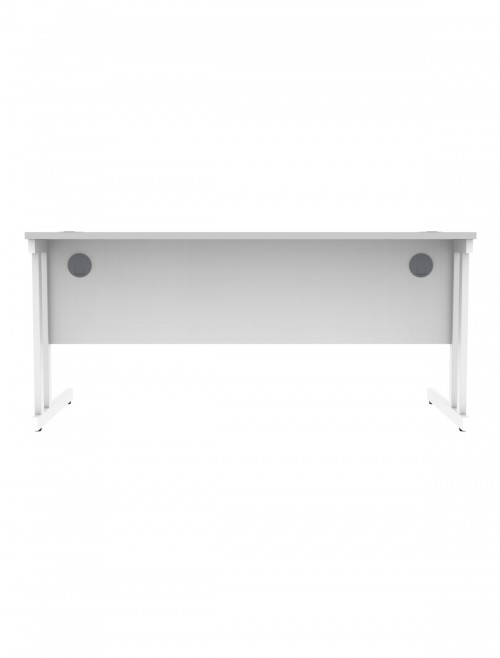 Office Desks TC Core Straight Desk Arctic White 1600x800mm CORE1680DUWHT - enlarged view