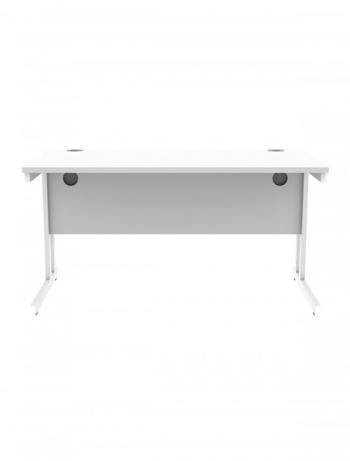 Office Desks TC Core Straight Desk Arctic White 1400x800mm CORE1480DUWHT - enlarged view