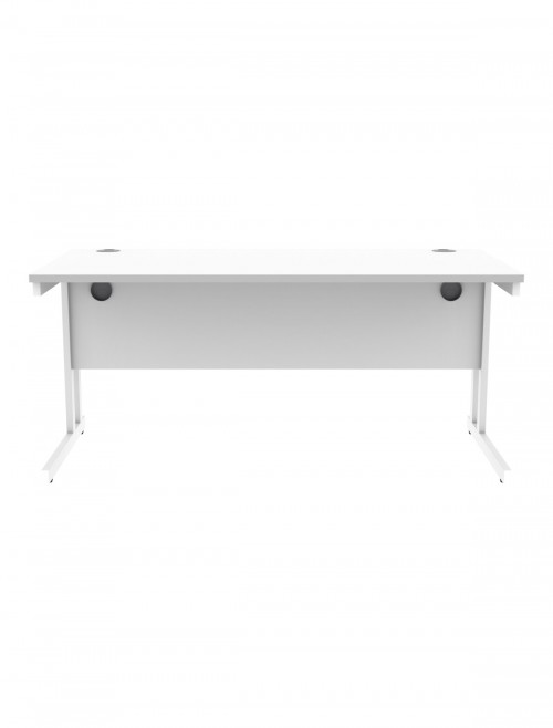 Office Desks TC Core Straight Desk Arctic White 1600x800mm CORE1680DUWHT - enlarged view