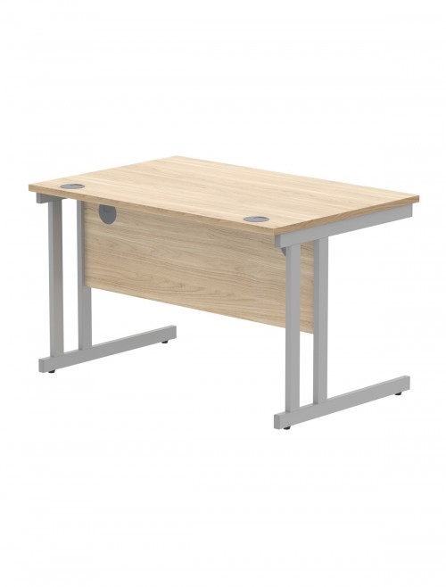 TC Core 1200mm Straight Desk Canadian Oak and Mobile Pedestal Bundle COREBUNDU1280OKSV2 - enlarged view