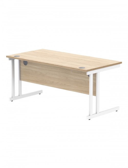 TC Core 1600mm Straight Desk Canadian Oak and Mobile Pedestal Bundle COREBUNDU1680OKSV2 - enlarged view