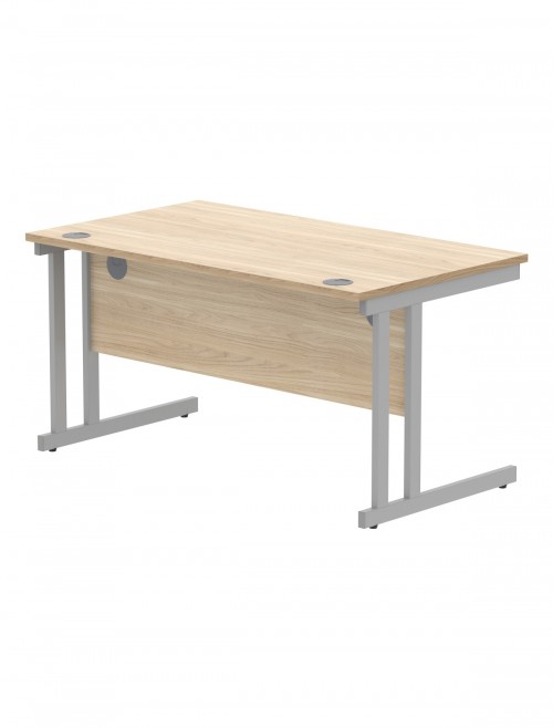 TC Core 1400mm Straight Desk Canadian Oak and Mobile Pedestal Bundle COREBUNDU1480OKSV2 - enlarged view