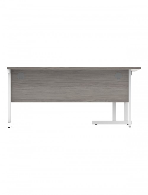 Office Desks Alaskan Grey Oak TC Core 1600mm L Shaped Desk Left Hand CORE1612LHDUGOAK - enlarged view