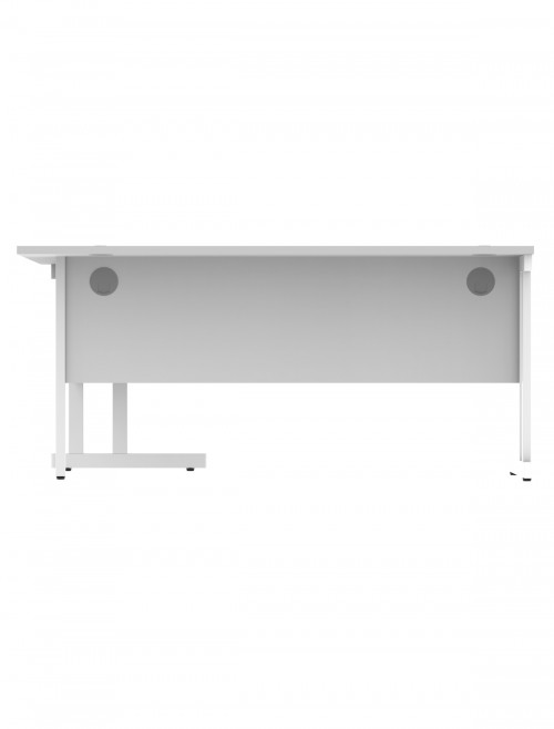 Office Desks Arctic White TC Core 1600mm L Shaped Desk Right Hand CORE1612RHDUWHT - enlarged view