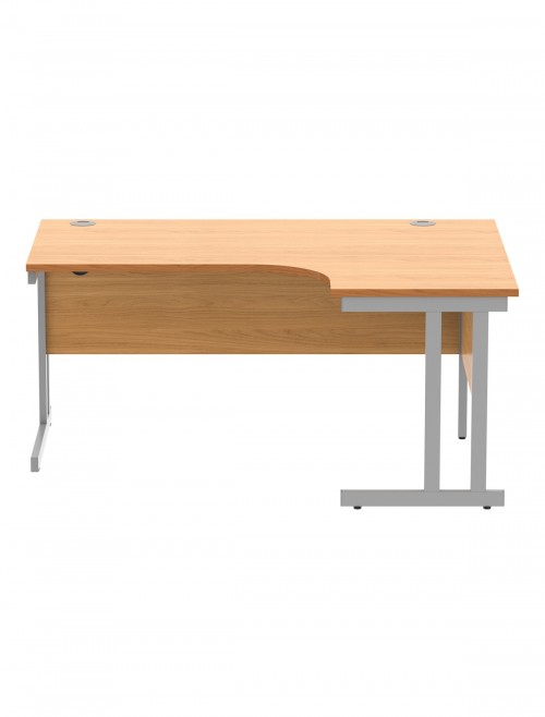 Office Desks Norwegian Beech TC Core 1600mm L Shaped Desk Right Hand CORE1612RHDUBCH - enlarged view