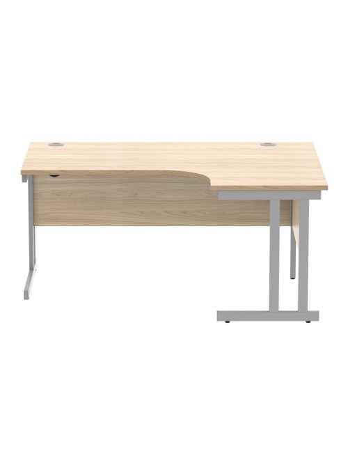 Office Desks Canadian Oak TC Core 1600mm L Shaped Desk Right Hand CORE1612RHDUOK - enlarged view