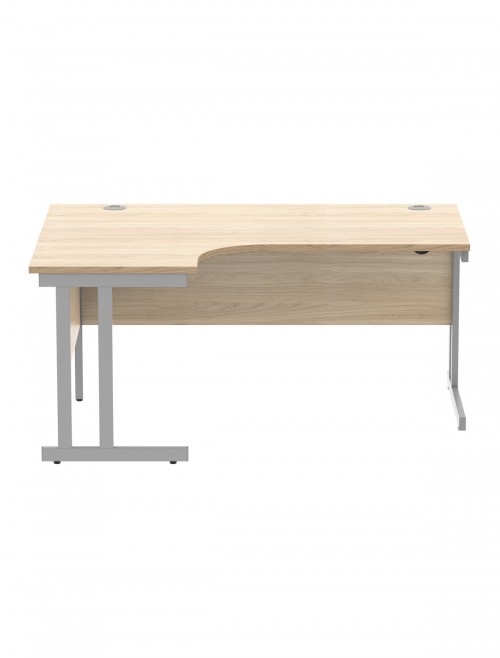 Office Desks Canadian Oak TC Core 1600mm L Shaped Desk Left Hand CORE1612LHDUOK - enlarged view