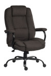 Office Chair Goliath Duo Heavy Duty 24 Hour Chair Bark Brown Fabric 6992 by Teknik - enlarged view