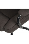 Office Chair Goliath Duo Heavy Duty 24 Hour Chair Bark Brown Fabric 6992 by Teknik - enlarged view