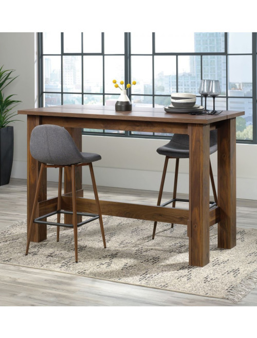 Home Office Desks Counter Height Work Bench Grand Walnut 5427129 by Teknik - enlarged view