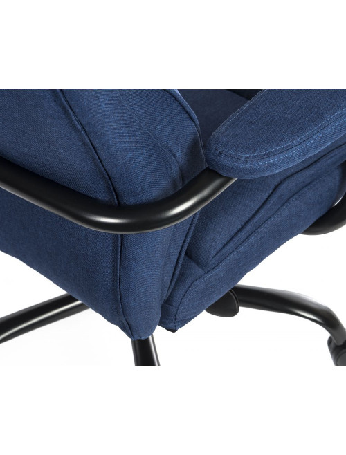 Office Chair Goliath Duo Heavy Duty 24 Hour Chair Ink Blue Fabric 6991 by Teknik - enlarged view