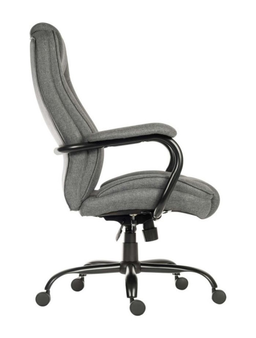 Office Chair Goliath Duo Heavy Duty 24 Hour Chair Grey Fabric 6989 by Teknik - enlarged view