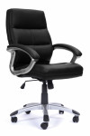 Office Chairs Black Leather Effect Greenwich Executive Chair BCP/T101/BK by Eliza Tinsley - enlarged view