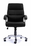 Office Chairs Black Leather Effect Greenwich Executive Chair BCP/T101/BK by Eliza Tinsley - enlarged view