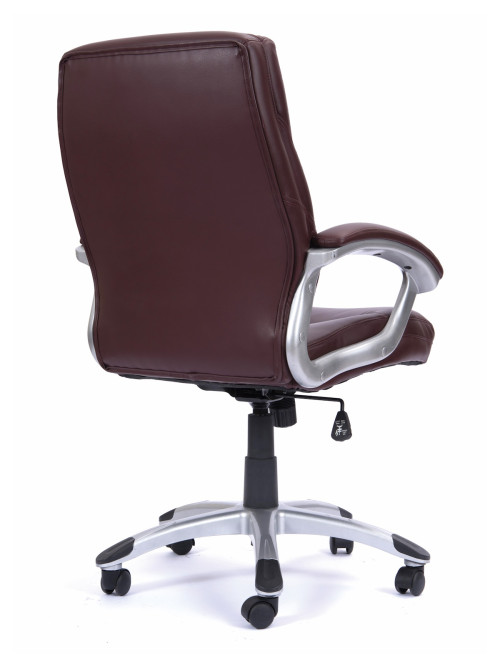 Office Chairs Burgundy Leather Effect Greenwich Executive Chair BCP/T101/BY by Eliza Tinsley - enlarged view