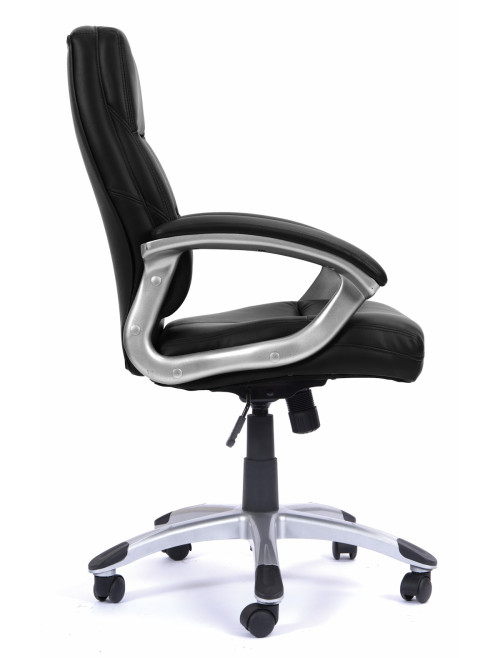 Office Chairs Black Leather Effect Greenwich Executive Chair BCP/T101/BK by Eliza Tinsley - enlarged view