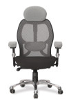 Nautilus Ergo Mono 24 Hour Luxury Executive Mesh Office Chair Grey/Black DPA/ERGO/GY-BK - enlarged view