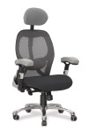 Nautilus Ergo Mono 24 Hour Luxury Executive Mesh Office Chair Grey/Black DPA/ERGO/GY-BK - enlarged view