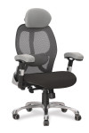 Ergo Mono 24 Hour Luxury Executive Mesh Office Chair Grey/Black DPA/ERGO/GY-BK - enlarged view