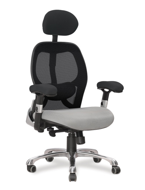 Nautilus Ergo Mono 24 Hour Luxury Executive Mesh Office Chair Black/Grey DPA/ERGO/BK-GY - enlarged view