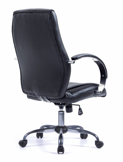 Black Office Chair Hastings Bonded Leather Manager Chair BCL/B425/BK by Nautilus - enlarged view