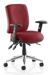 Office Chairs Black Chiro Medium Back Fabric Operator Chair OP000010 by Dynamic - enlarged view