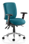 Office Chairs Black Chiro Medium Back Fabric Operator Chair OP000010 by Dynamic - enlarged view