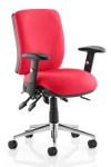 Office Chairs Black Chiro Medium Back Fabric Operator Chair OP000010 by Dynamic - enlarged view