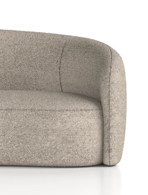 Reception Seating Phoebe Boucle Curved Sofa SF000005 by Dynamic - enlarged view