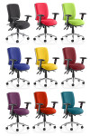 Office Chairs Chiro Medium Back Fabric Operator Chair OP000010 by Dynamic - enlarged view