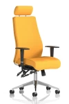 Office Chair Onyx Senna Yellow 24 Hour Ergonomic Chair KCUP0437 by Dynamic - enlarged view