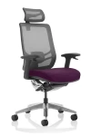 Mesh Office Chair Black Ergo Click 24hr Chair with Headrest KC0296 by Dynamic - enlarged view