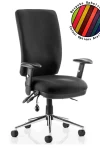 Office Chairs Chiro High Back Task Operator Chair with Arms OP000006 by Dynamic - enlarged view