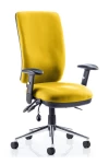 Office Chairs Black Chiro High Back Task Operator Chair with Arms OP000006 by Dynamic - enlarged view