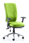 Office Chairs Black Chiro High Back Task Operator Chair with Arms OP000006 by Dynamic - enlarged view