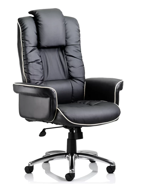 Office Chairs Black Chelsea Bonded Leather Executive Chair EX000001 by Dynamic - enlarged view