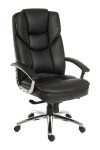 Office Chairs Skyline Italian Black Leather Faced Office Chair 9410386 by Teknik - enlarged view