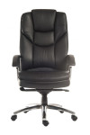 Office Chairs Skyline Italian Black Leather Faced Office Chair 9410386 by Teknik - enlarged view